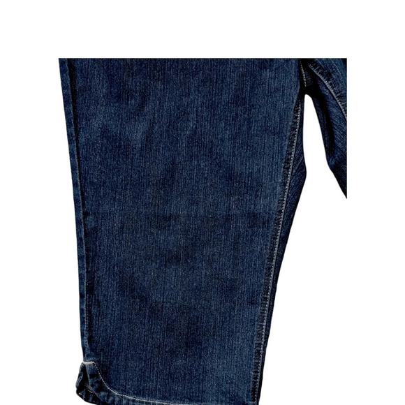 Reitmans Denim Dark Wash Black Stretch Walking Shorts Capris 22 - Picture 4 of 10